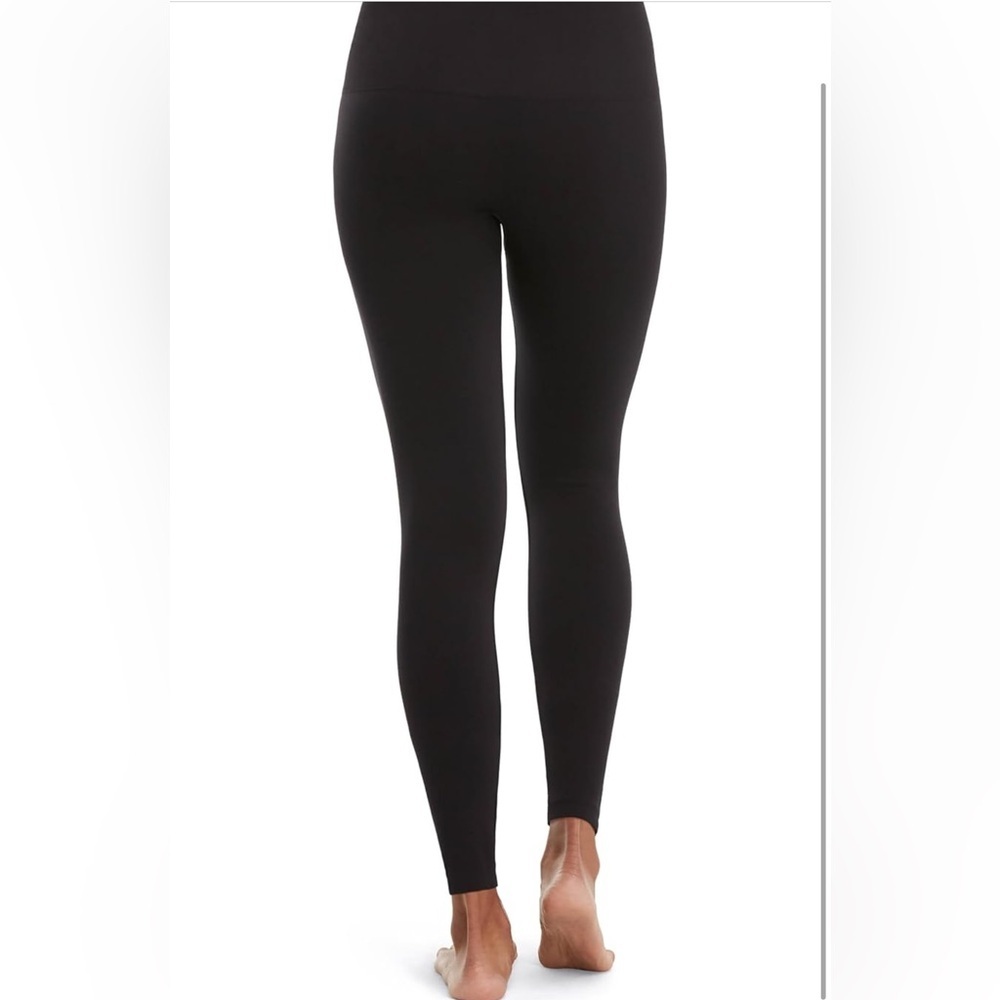 SPANX Black Look at Me Now Seamless Leggings - Picture 3 of 11